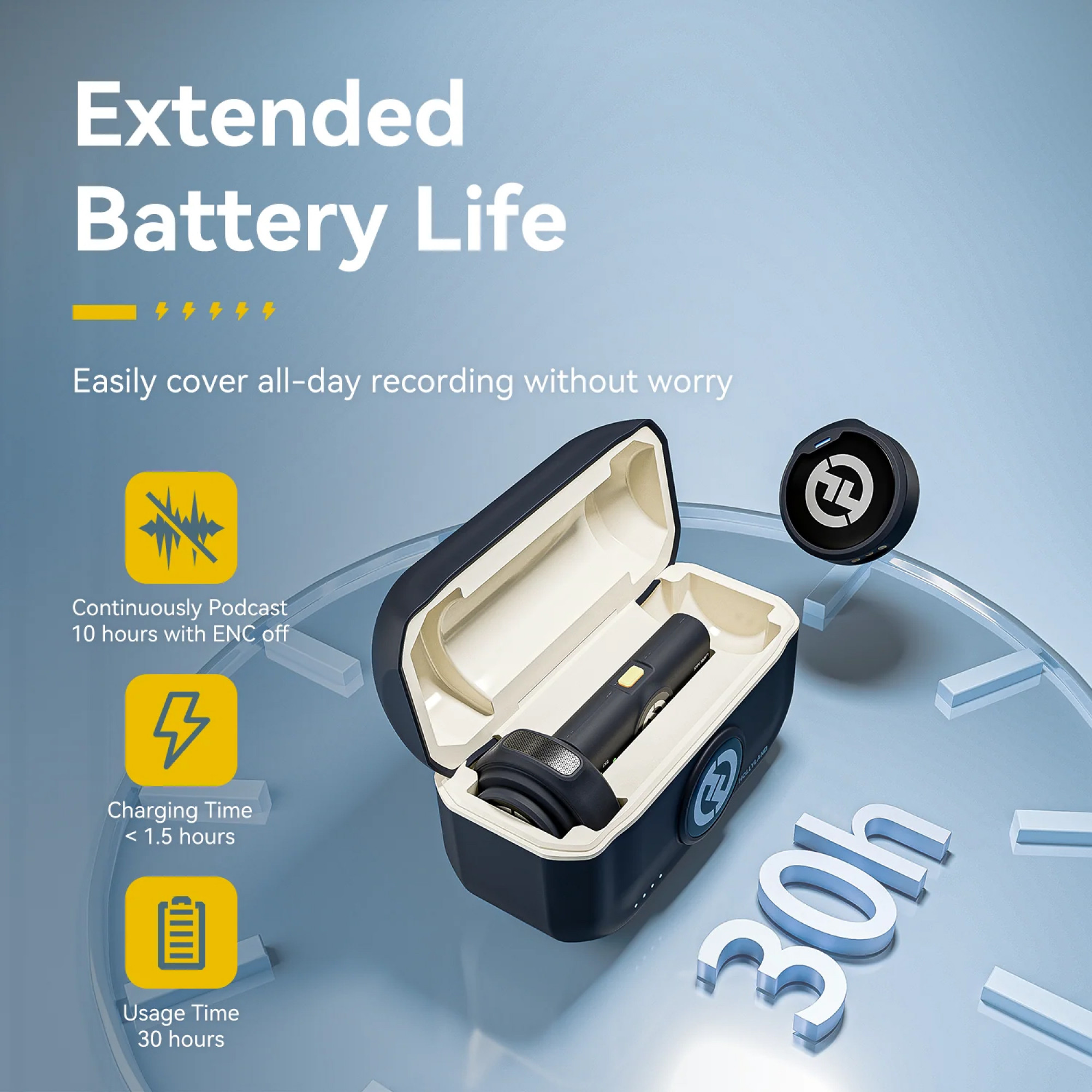 Мікрофонна радіосистема Hollyland Lark M2 Duo with USB-C Plug (black)